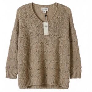 For The Republic Women's Knit V-Neck Sweater - Taupe